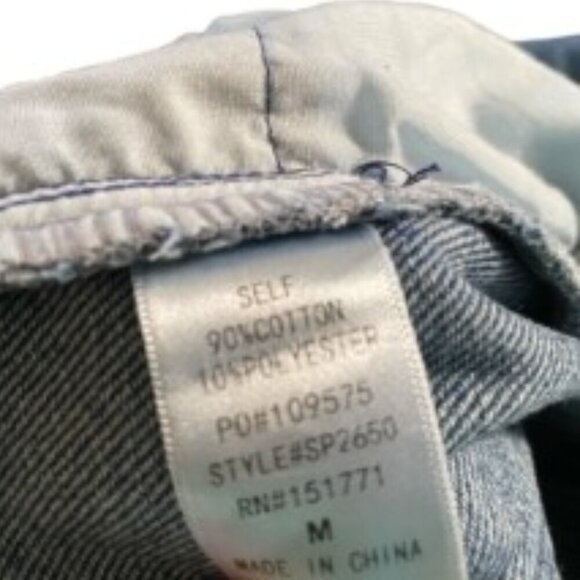 Le Lis High Waist Wide Leg Cuffed Jeans Medium - Picture 5 of 5